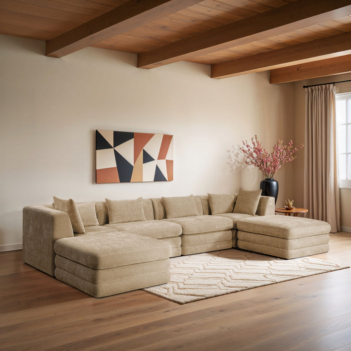 Stellar - 6 Piece Upholstered Modular Sectional - Simple Home Plus