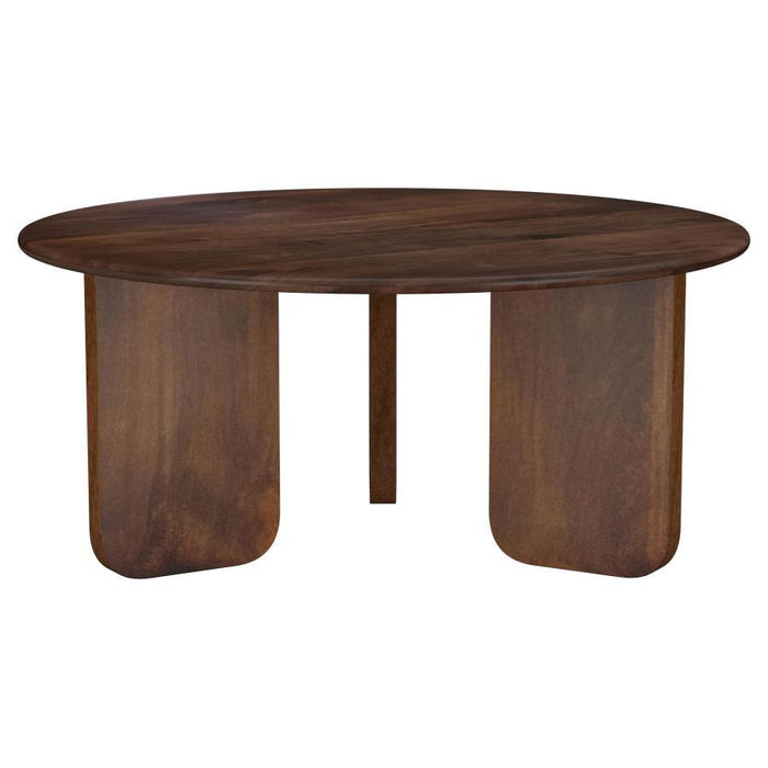 Dale - Round Solid Mango Wood Table - Simple Home Plus