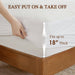 Nonwoven - King Heated Mattress Pad - White - Simple Home Plus