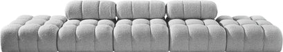 Ames - 5 Piece Boucle Upholstered Modular Sofa With 2 Armless Seats - Simple Home Plus