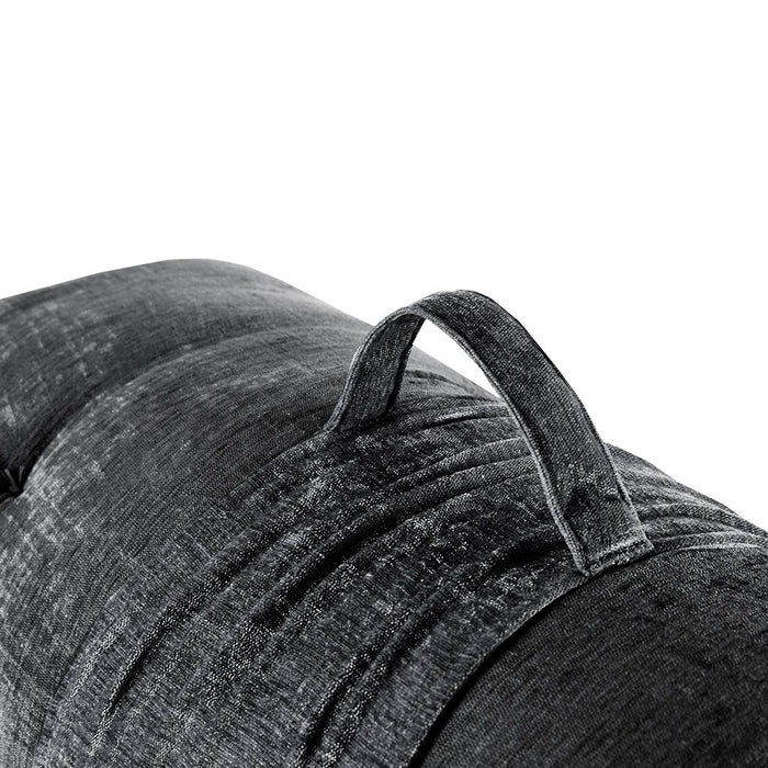 Edelia - Poly Lounge Floor Pillow Cushion - Charcoal - Simple Home Plus