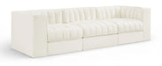 Rummi - Velvet Performance Fabric Upholstered 3 Piece Modular Sofa - Simple Home Plus