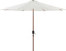 Fiji - Aluminum Patio Umbrella With Square Black And Teak Base - Simple Home Plus