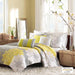 Lola - King 6 Piece Reversible Printed Coverlet Set - Yellow - Simple Home Plus