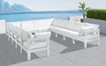 Nizuc - Outdoor Patio 12 Piece Modular Sectional With White Frame - Simple Home Plus