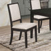 Louise - Upholstered Wood Dining Side Chairs (Set of 2) - Black - Simple Home Plus