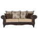 Elmbrook - Upholstered Rolled Arm Sofa - Brown - Simple Home Plus