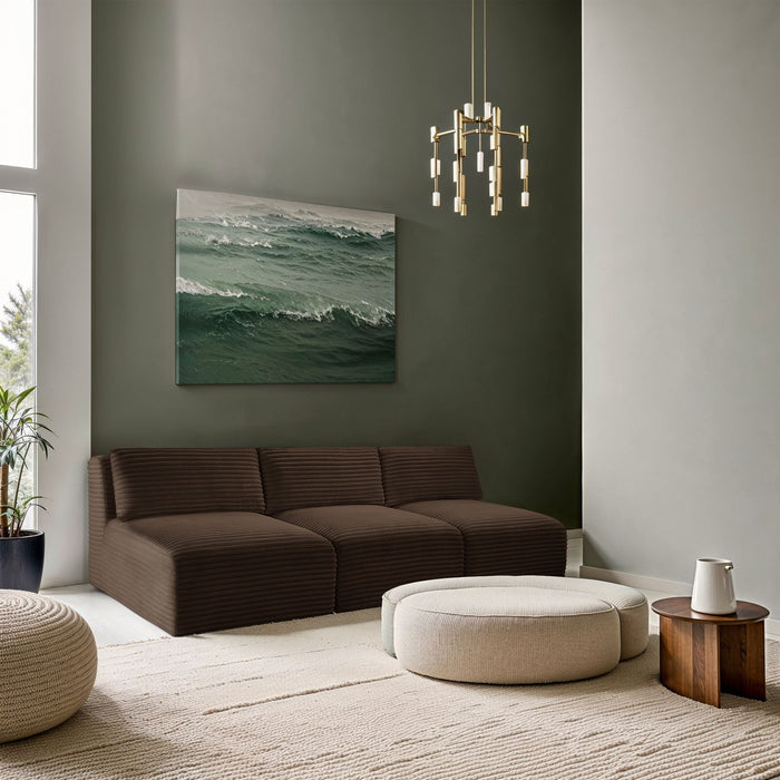 Shaggy - 3 Seat Modular Armless Sofa - Simple Home Plus