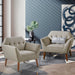 Newport - Wide Mid-Century Modern Lounge Chair (Set of 2) - Light Gray - Simple Home Plus