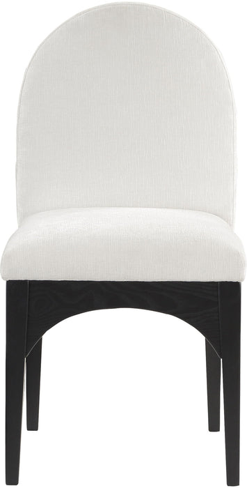 Waldorf - Chenille Dining Side Chair With Black Legs - Simple Home Plus