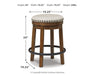 Valebeck - Upholstered Swivel Stool - Simple Home Plus