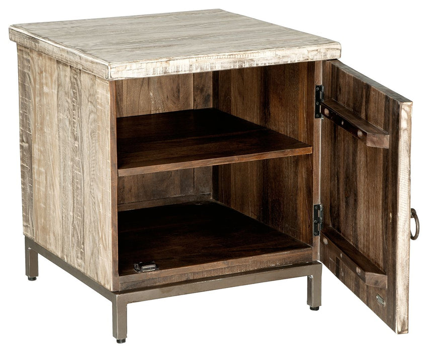 Laddford - Whitewash - Accent Cabinet - Shelf - Simple Home Plus