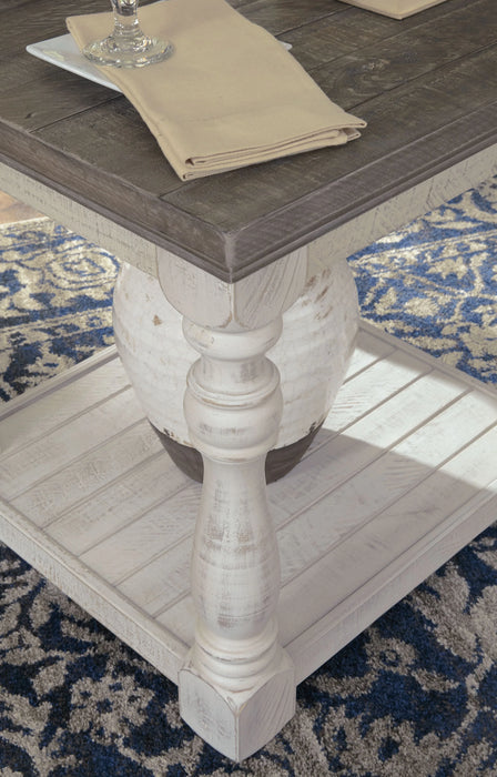 Havalance - Rectangular End Table - Gray / White AS-IS - Simple Home Plus