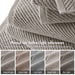 Diagonal Ribbed - 6 Piece Washcloths Set - Gray - Simple Home Plus