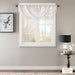 Elena - Waterfall Embellished Valance - White - Simple Home Plus