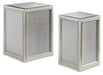 Traleena - Nesting End Tables (Set of 2) - Silver Finish - Simple Home Plus