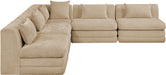 Stellar - 5 Piece Upholstered Modular Sectional - Simple Home Plus