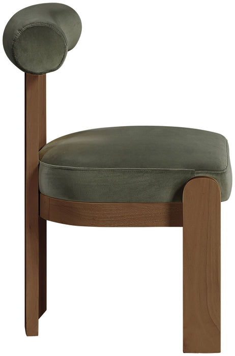 Arienzo - Performance Fabric Upholstered Dining Chair (Set of 2) - Walnut Base - Simple Home Plus