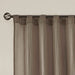 Harper - Solid Crushed Window Panel Pair - Taupe - Simple Home Plus