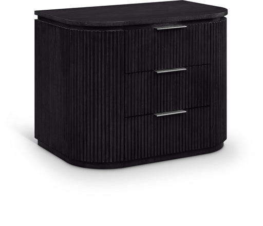 Astrid - Solid Wood And Oak Veneer Nightstand - Simple Home Plus