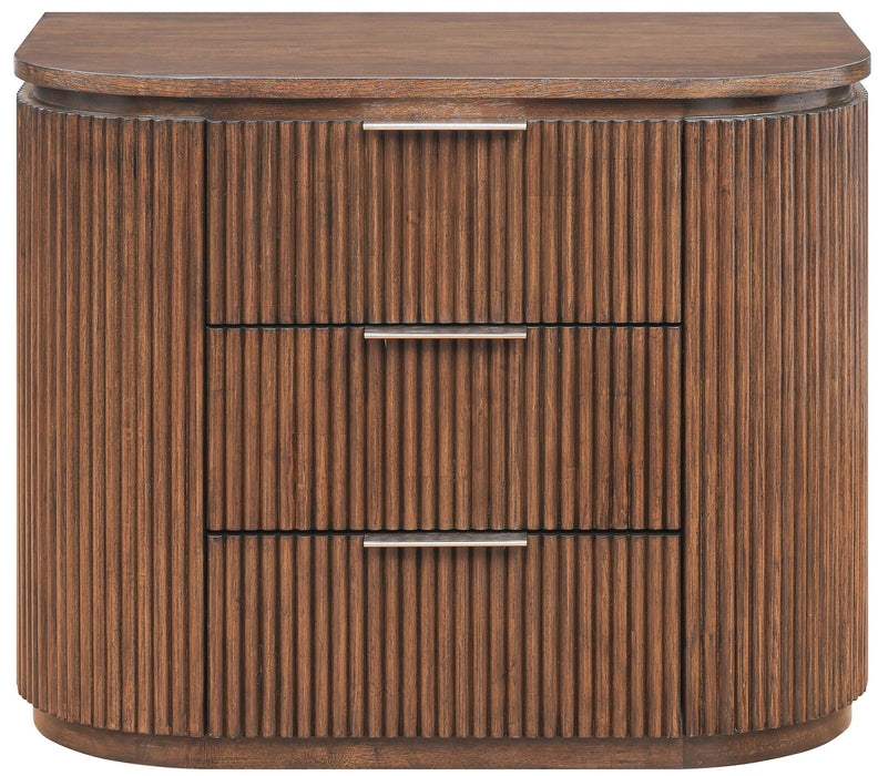 Astrid - Solid Wood And Oak Veneer Nightstand - Simple Home Plus