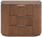 Astrid - Solid Wood And Oak Veneer Nightstand - Simple Home Plus