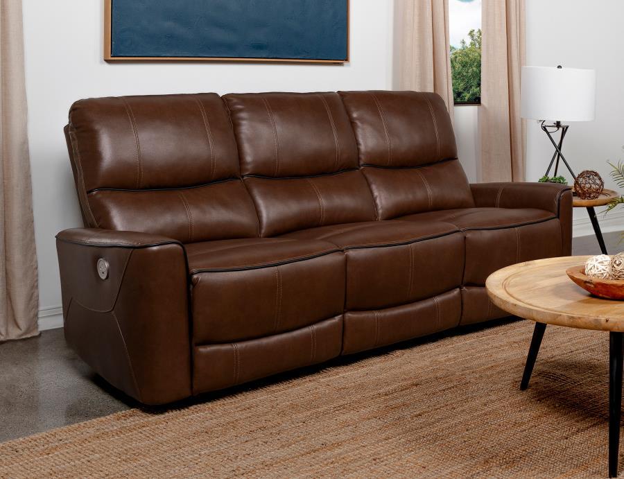 Greenfield - Upholstered Power Reclining Sofa - Simple Home Plus