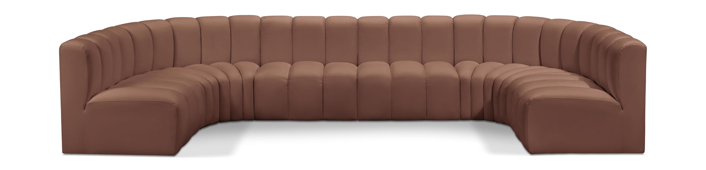 Arc - Faux Leather Modular U-Shaped Sectional - Simple Home Plus