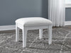 Chalanna - White - Vanity Stool - Simple Home Plus