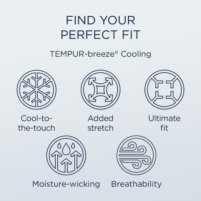Linens - Tempur Breeze Cooling Sheet Set - White - Simple Home Plus