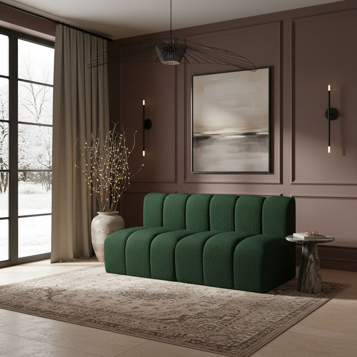 Arc - Boucle Fabric 2 Seats Modular Sofa - Simple Home Plus