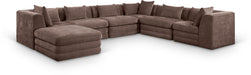 Stellar - 7 Piece Chenille Fabric Upholstered Modular Sectional - Simple Home Plus