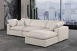 Comfy - 4 Piece Linen Fabric Modular Sectional With Chaise - Simple Home Plus