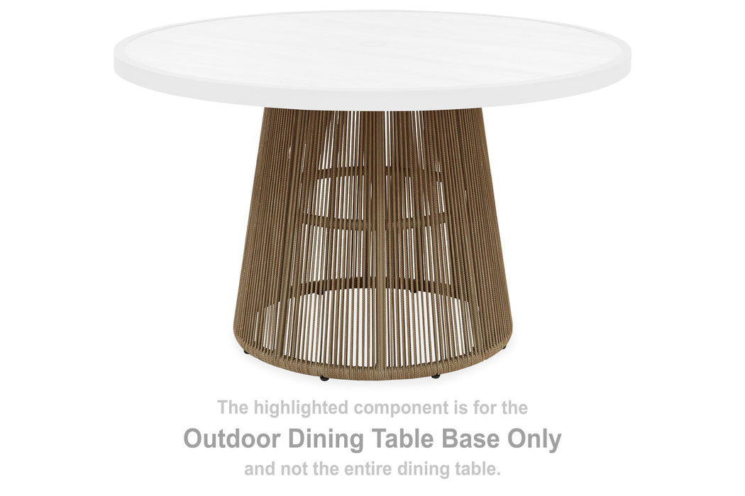 Orchard Beach - Round Dining Room Table Base - Beige - Simple Home Plus