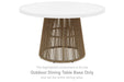 Orchard Beach - Round Dining Room Table Base - Beige - Simple Home Plus