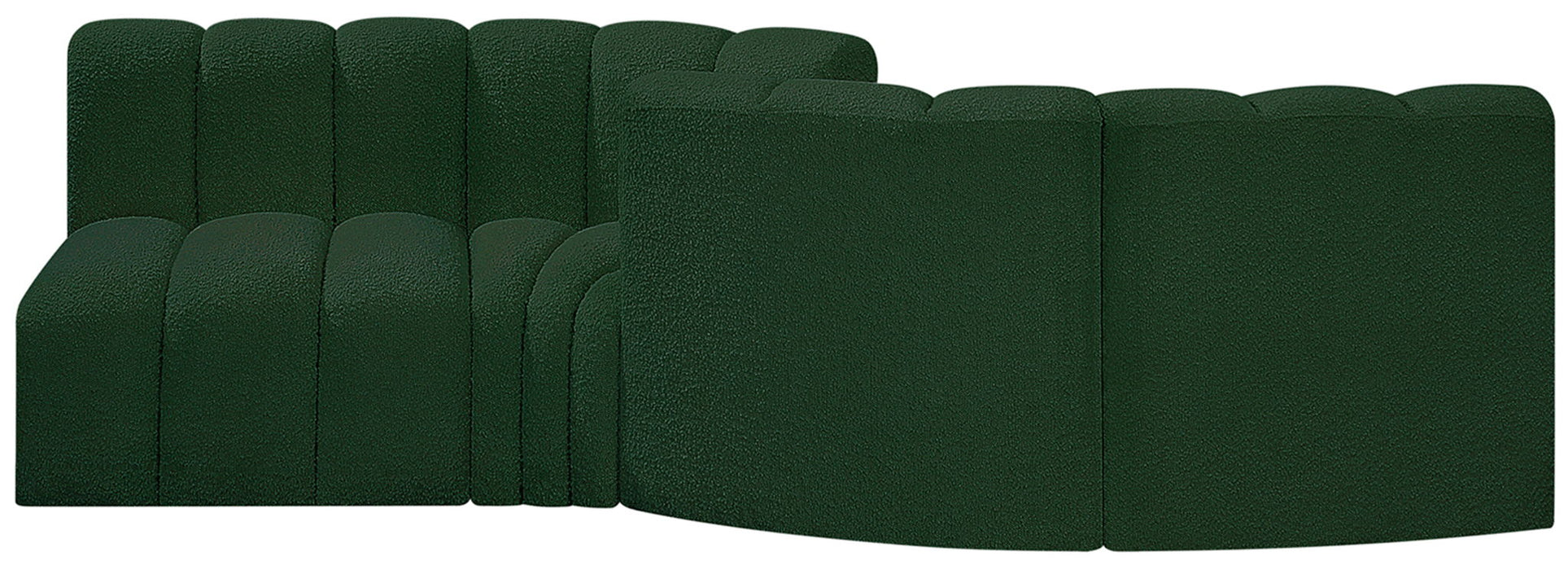 Arc - Boucle Fabric 4 Piece Sofa - Simple Home Plus