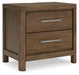 Cabalynn - Light Brown - Two Drawer Night Stand - Simple Home Plus