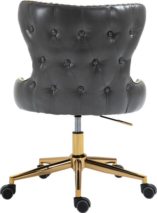 Hendrix - Office Chair with Gold Legs - Simple Home Plus