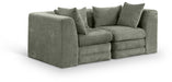 Stellar - 2 Piece 76" Upholstered Modular Loveseat - Simple Home Plus