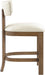 Lavrin - Vegan Leather Upholstered Counter Stool (Set of 2) - Walnut Base - Simple Home Plus