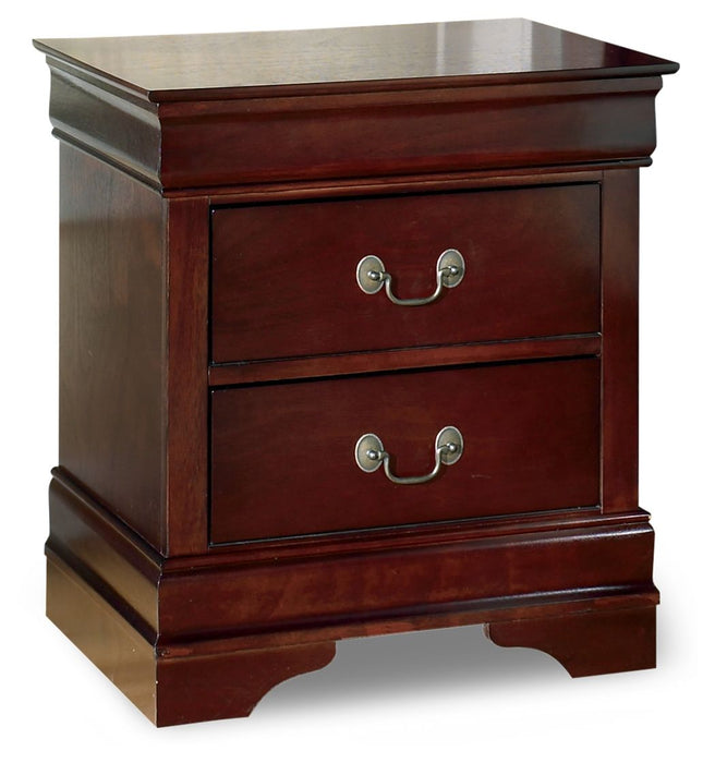 Alisdair - Reddish Brown - Two Drawer Night Stand - Simple Home Plus