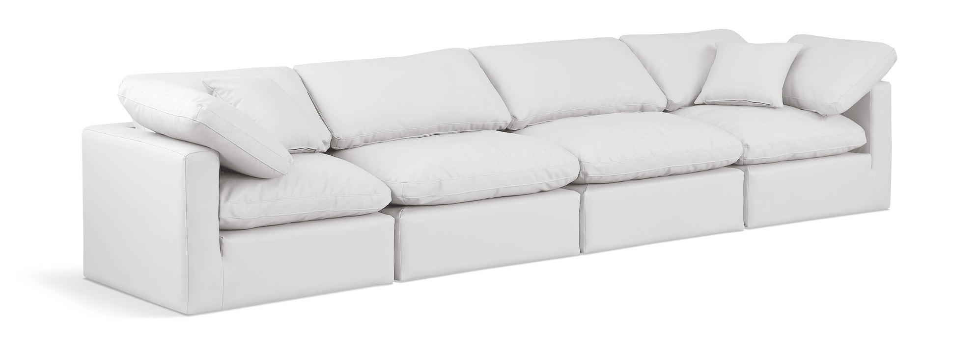 Indulge - Faux Leather 4 Seat Modular Sofa - Simple Home Plus
