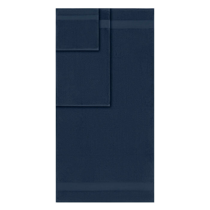 Turkish - 6 Piece Bath Towel Set - Navy - Simple Home Plus