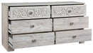 Paxberry - Whitewash - Six Drawer Dresser - Weatherworn - Simple Home Plus
