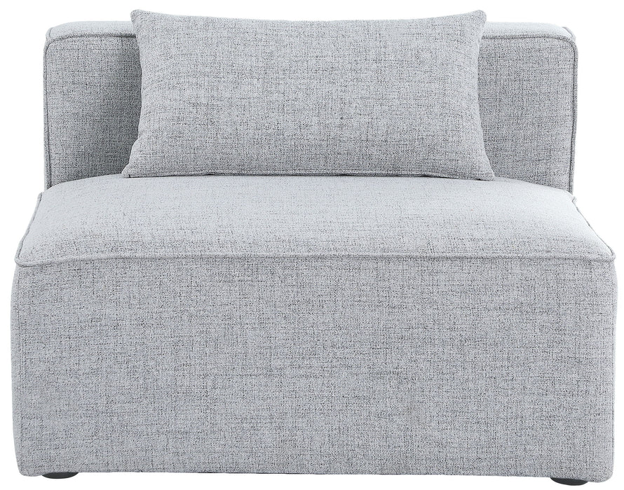 Cube - Linen Armless Chair - Simple Home Plus