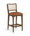 Atrium - Counter Stool With Brushed Brown Base (Set of 2) - Simple Home Plus
