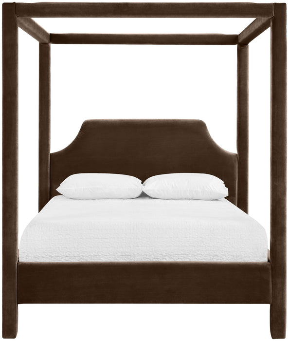Dawson - Velvet Upholstered Bed - Simple Home Plus