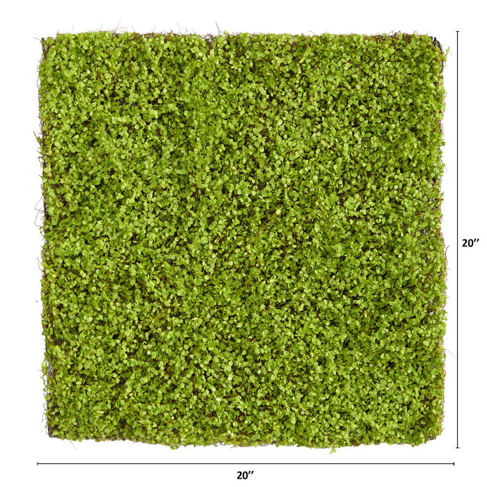 20" X 20" Duckweed Artificial Wall Mat