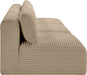 Shaggy - Fabric 3 Seat Modular Armless Sofa - Simple Home Plus