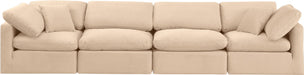 Indulge - Velvet 4 Seat Modular Sofa - Simple Home Plus